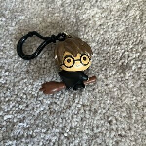 Wizard Keychain with Broom - Brown and Black